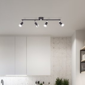 Prato 4 Mattsvart spotlight från Brilliant - Perfekt f&ouml;r att rikta ljuset dit du vill och skapa optimal belysning i ditt hem.