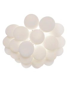 Gross Ø50 Vit plafond från By Rydéns - Gross plafond &auml;r en dekorativ taklampa som best&aring;r av 20st munbl&aring;sta glaskulor, vardera med en diameter p&aring; 10cm.