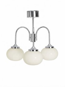 Elsy Ø52 Krom från PR Home - Denna plafond i kromad finish kombinerar tidl&ouml;s elegans med ett varmt och inbjudande ljus.