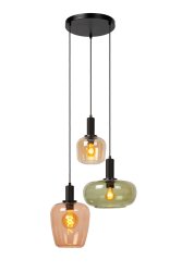 Ilona Ø50 Flerfärgad taklampa från Lucide - Ilona kan &auml;ven enkelt anslutas till en dimmer, s&aring; att du kan skapa den perfekta st&auml;mningen p&aring; nolltid.