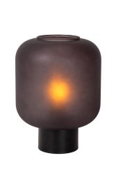 Eloise 27cm Svart bordslampa från Lucide - Lita på att Eloise tillför en touch av dramatik till ditt vardagsrum eller sovrum som bordslampa.