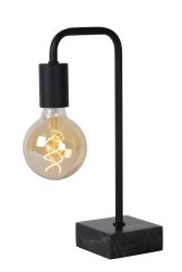 Lorin 35cm Svart bordslampa från Lucide - Lorin ger en nostalgisk touch till din moderna inredning men passar lika bra i en rustik eller industriell milj&ouml;.