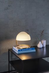 Cato 25cm Vit bordslampa från Lucide - Cato &auml;r en charmig bordslampa med en touch av retrodesign.