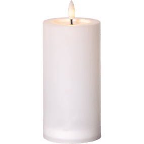 Flamme Saul 18cm Vit solcellslampa från Star Trading - Solcellsljuset Flamme Saul &auml;r ett vitt plastljus som passar bra att lysa upp i en lykta eller som dekoration p&aring; till exempel en uteplats eller balkong.