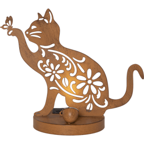 Oxicat Rost solcellslampa från Star Trading - Oxicat &auml;r en dekorativ solcellsbelysning i metall med rostfinish som ger ett varmt och rustikt uttryck.