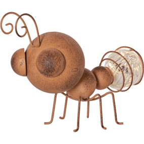 Oxida Rost solcellslampa från Star Trading - Oxida Myra solcellslampa blir fin att dekorera med i en blomsterkruka, eller i en rabatt och den &auml;r lika vacker t&auml;nd som sl&auml;ckt.