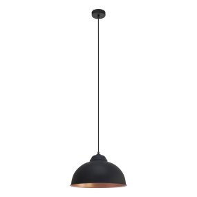 Truro Ø37 Svart taklampa från Eglo - Truro takpendel &auml;r en stilren lampa i metall med en klassisk och industriell design.