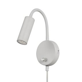 Mini Flex Vit läslampa från Oriva - Mini flex v&auml;gglampa i vit finish &auml;r perfekt som l&auml;slampa eller accentbelysning i hemmet.