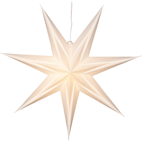 Holly Ø60 Vit från Star Trading - Stj&auml;rnan skapar julst&auml;mning i hemmet och har ett fint h&aring;lm&ouml;nster som ger ett fint sken.