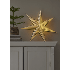 Stripe Ø60 Grön från Star Trading - Dekorera till advent och den ger en h&auml;rlig julst&auml;mning.