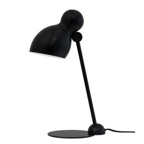 Ludo 42cm Svart skrivbordslampa från Dyberg Larsen - Tillverkad i h&ouml;gkvalitativ metall med en silkeslen finish, tillf&ouml;r Ludo en touch av klassisk design till ditt hem.