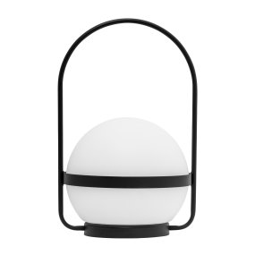 Summer 36cm Svart portabel från Dyberg Larsen - Summer solcellsdrivna bordslampa &auml;r en uppladdningsbar LED-lampa som kan laddas via b&aring;de solceller och USB.