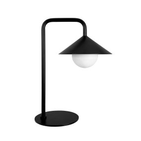 Nova 46cm Svart portabel från Dyberg Larsen - Kupan laddas fullt p&aring; cirka 4 timmar med den medf&ouml;ljande USB-C-kabeln (120 cm) och ger upp till 90 timmars batteritid p&aring; l&auml;gsta ljusstyrkan och upp till 20 timmar p&aring; h&ouml;gsta.