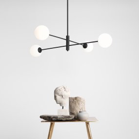 Homme 108cm Svart plafond från Artera - Med sin tidl&ouml;sa estetik passar denna lampa in i b&aring;de moderna och klassiska interi&ouml;rer, och fungerar lika bra som en dekorativ detalj som en praktisk ljusk&auml;lla.