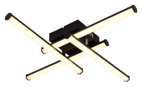 Kirina 50cm Svart plafond från Globo Lighting - Kirina adderar moderna stil till rummet med dess innovativa, kvadratiska design.