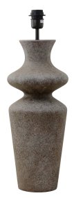 Belladonna 60cm Grå från Hallbergs - Denna dekorativa lampfot i keramik har en mjukt formad silhuett som ger ett elegant och organiskt uttryck.