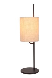 Magic 64cm Svart bordslampa från Lucide - Det indirekta ljuset passar perfekt p&aring; en sk&auml;nk i vardagsrummet, som en subtil ljusk&auml;lla i l&auml;sh&ouml;rnan eller som en mild nattlampa i sovrummet.