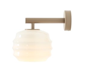 Puff 23cm Beige vägglampa från Artera - Puff &auml;r en charmig v&auml;gglampa som kombinerar mjuka former med en modern och stilren design.