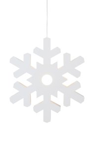 Origo Ø37 Vit från Markslöjd - Origo formad som en sn&ouml;stj&auml;rna har en stilren och modern design i vit metall som skapar en mysig k&auml;nsla i hemmet.