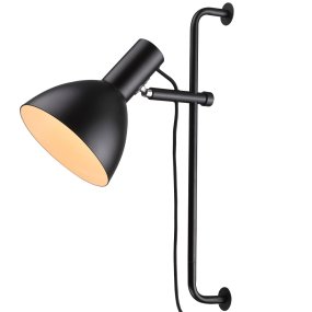 Baltimore 50cm Svart från Halo Design - Baltimore &auml;r en modern v&auml;gglampa med en retro design gjord av lackad metall.