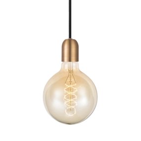 Classic Ø4 Koppar taklampa från Halo Design - Placera f&ouml;rslagsvis flera i grupp &ouml;ver matbordet eller som pendel i sovrummet &ouml;ver nattduksborden, eller varf&ouml;r inte i ett h&ouml;rn i vardagsrummet d&auml;r det beh&ouml;vs lite extre mysbelysning.