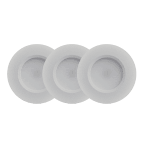QB-307 Downlight 2700K 3-pack Vit från Designlight - Den breda spridningsvinkeln (90) och det l&aring;ga inbyggnadsdjupet (13mm) ger ett j&auml;mnt och behagligt ljus med m&aring;nga anv&auml;ndningsomr&aring;den.