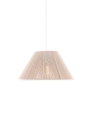 Anna Ø35 Natur taklampa från Globen Lighting - Anna &auml;r en vacker taklampa tillverkad av naturf&auml;rgad bomullstr&aring;d som har lindats f&ouml;r hand runt en metallst&auml;llning.