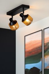 Rafa 2 Svart spotlight från Lucide - Du kan ocks&aring; ansluta Rafa till en extern dimmer, vilket g&ouml;r att du enkelt kan skapa st&auml;mning och trivsel i alla rum och vid alla tidpunkter p&aring; dagen.