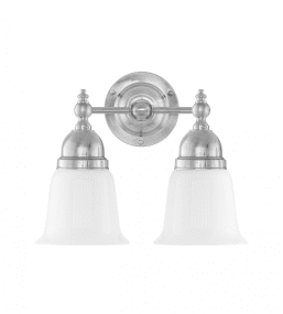 Bergman Nickel från Karlskrona lampfabrik - F&ouml;r att g&aring; in med kuloledning kompletteras med en distansplatta.