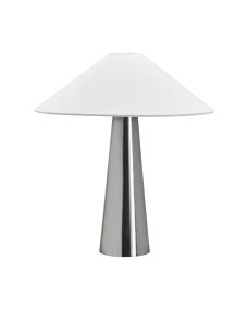 Soffi 48cm Silver bordslampa från House Doctor - Soffi bordslampa har ett stilrent och modernt uttryck med en elegant kombination av metall och textil.
