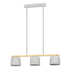 Mariel 90cm Grå från Eglo - Den minimalistiska designen i tr&auml; och metall g&ouml;r den l&auml;tt att integrera i b&aring;de skandinavisk och modern inredning, samtidigt som den tillf&ouml;r en touch av natur.