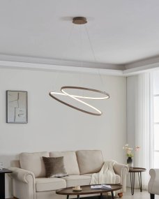 Ruotale Ø70 Sand taklampa från Eglo - Med sina mjuka, flytande former och integrerade LED-teknik sprider den ett behagligt och energieffektivt ljus i hela rummet.