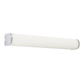 Patrovaro 35cm Vit badrumslampa från Eglo - Lampan har integrerad LED med ett ljusfl&ouml;de p&aring; 1000 lumen och f&auml;rgtemperaturen kan justeras i tre steg fr&aring;n vitt till kallvitt ljus.