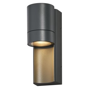 Isidor Mörkgrå utelampa från Osram - Med IP65-klassning &auml;r den helt skyddad mot damm och vatten, vilket g&ouml;r den perfekt f&ouml;r b&aring;de privata och offentliga utrymmen.