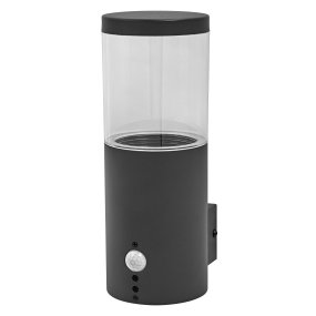 Ebro Sensor Mörkgrå utelampa från Ledvance - Tillverkad av rostfritt st&aring;l och polykarbonat, &auml;r denna lampa b&aring;de h&aring;llbar och v&auml;derbest&auml;ndig, vilket g&ouml;r den perfekt f&ouml;r utomhusbruk.