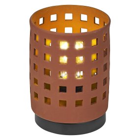 Clay Windows 15cm Brun bordslampa från Osram - Placera f&ouml;rslagsvis i vardagsrummet som st&auml;mningsbelysning eller i sovrummet som s&auml;nglampa.