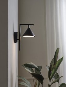 Fuji Ø12 Svart vägglampa från Ledvance - 