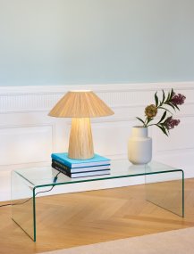 Bamboo Paper Hut 40cm Natur bordslampa från Ledvance - Placera f&ouml;rslagsvis i vardagsrummet, p&aring; byr&aring;n i hallen eller i f&ouml;nstret i k&ouml;ket.