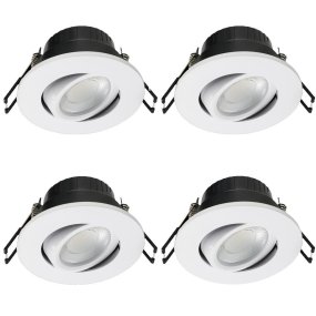 Cheapy 4CCT 4-pack Vit från Designlight - Cheapy &auml;r IP65-klassad, vilket g&ouml;r den s&auml;ker att installera i badrum och andra fuktiga utrymmen.