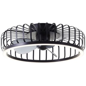 Capo Ø48 Svart från Brilliant - En smart och elegant l&ouml;sning som f&ouml;renar modern belysning, effektiv ventilation och h&ouml;g anv&auml;ndarv&auml;nlighet i en och samma produkt.