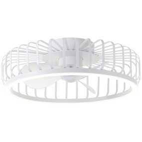 Capo Ø48 Vit från Brilliant - En smart och elegant l&ouml;sning som f&ouml;renar modern belysning, effektiv ventilation och h&ouml;g anv&auml;ndarv&auml;nlighet i en och samma produkt.
