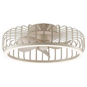 Capo Ø48 Beige från Brilliant - En smart och elegant l&ouml;sning som f&ouml;renar modern belysning, effektiv ventilation och h&ouml;g anv&auml;ndarv&auml;nlighet i en och samma produkt.