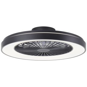 Mazzaro Ø58 Svart från Brilliant - Den eleganta konstruktionen i svart och vitt passar perfekt i moderna hem och blir ett dekorativt inslag i b&aring;de vardagsrum, sovrum och kontor.