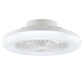 Montero Ø42 Vit från Brilliant - Tillverkad i metall och plast med en helvit finish f&aring;r den ett diskret och tidl&ouml;st uttryck som passar lika bra i sovrummet som i vardagsrummet, k&ouml;ket eller hemmakontoret.