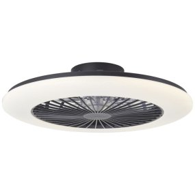 Salerno Ø58 Svart från Brilliant - Den eleganta konstruktionen i svart och vitt passar perfekt i moderna hem och g&ouml;r sig lika bra i vardagsrummet som i sovrummet eller hemmakontoret.