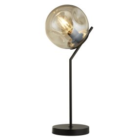 Punch 57cm Champagne från Searchlight - Punch &auml;r en stilfull bordslampa med en glaskupa i champagnef&auml;rg som skapar en h&auml;rlig atmosf&auml;r i rummet.