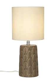 Bodil 47cm Brun bordslampa från Aneta Lighting - Bodil &auml;r en lampa som inte bara ger en behaglig belysning med sin beiga sk&auml;rm utan ocks&aring; &auml;r en snygg inredningsdetalj.