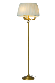 Toulouse Guld golvlampa från Aneta Lighting - Toulouse golvlampa har ett klassiskt och elegant uttryck med dekorativa detaljer och en vacker guldfinish.
