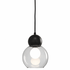 Barba Ø15 Rökfärgad/svart fönsterlampa från Lampan - Barba &auml;r en stilren f&ouml;nsterlampa med en modern och minimalistisk design.