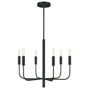 Brianna Ø60 Svart taklampa från Elstead Lighting - Brianna passar fint &ouml;ver exempelvis matbordet eller som en central ljuspunkt i vardagsrummet, d&auml;r den skapar ett effektfullt blickf&aring;ng.